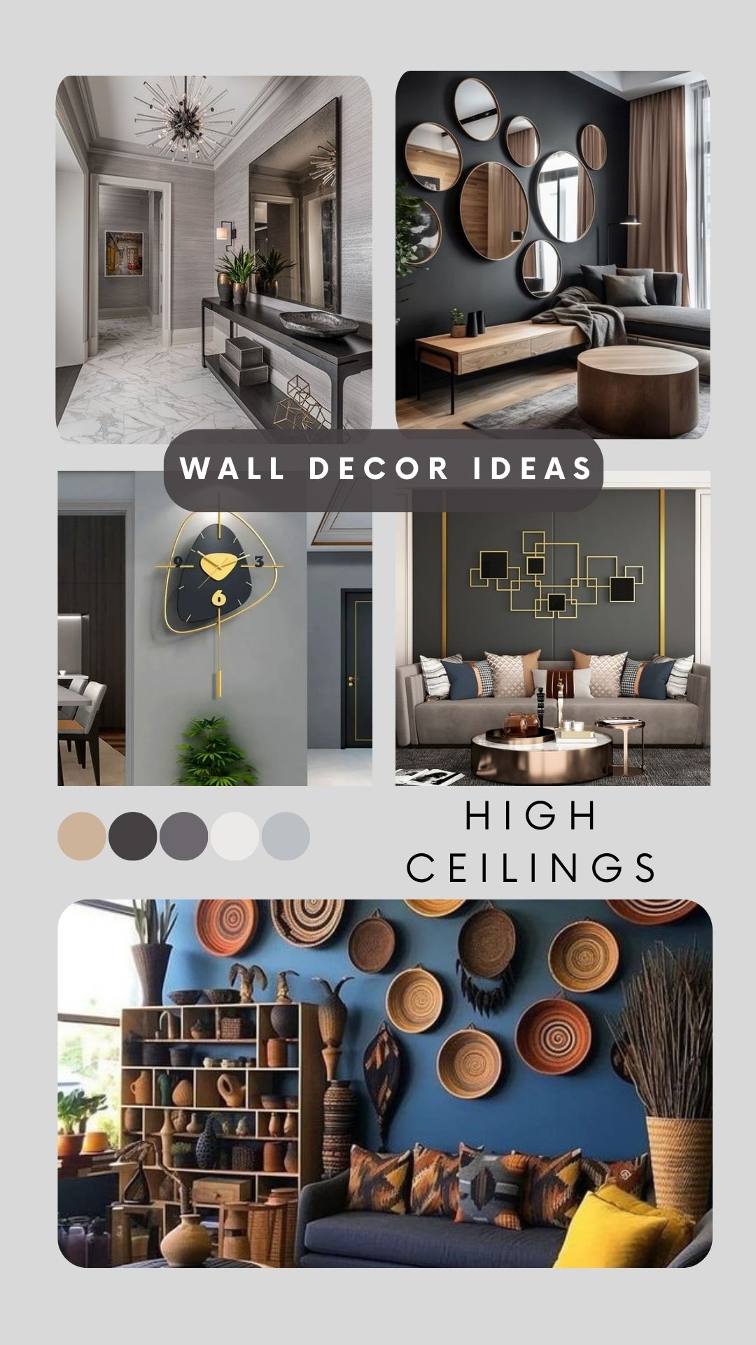 10 Wall Decor Ideas For High Ceilings